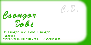 csongor dobi business card